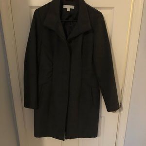 Dark gray long winter coat